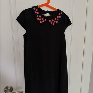 Gucci Black Dress with Colorful Collar